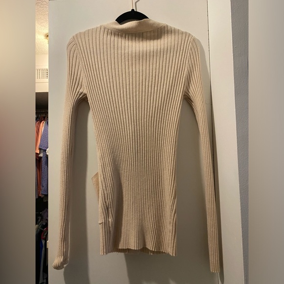 Few Moda Pom Pom Snap Button Ribbed Cardigan - Picture 7 of 8